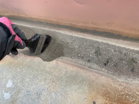 屋根の清掃　ホコリ